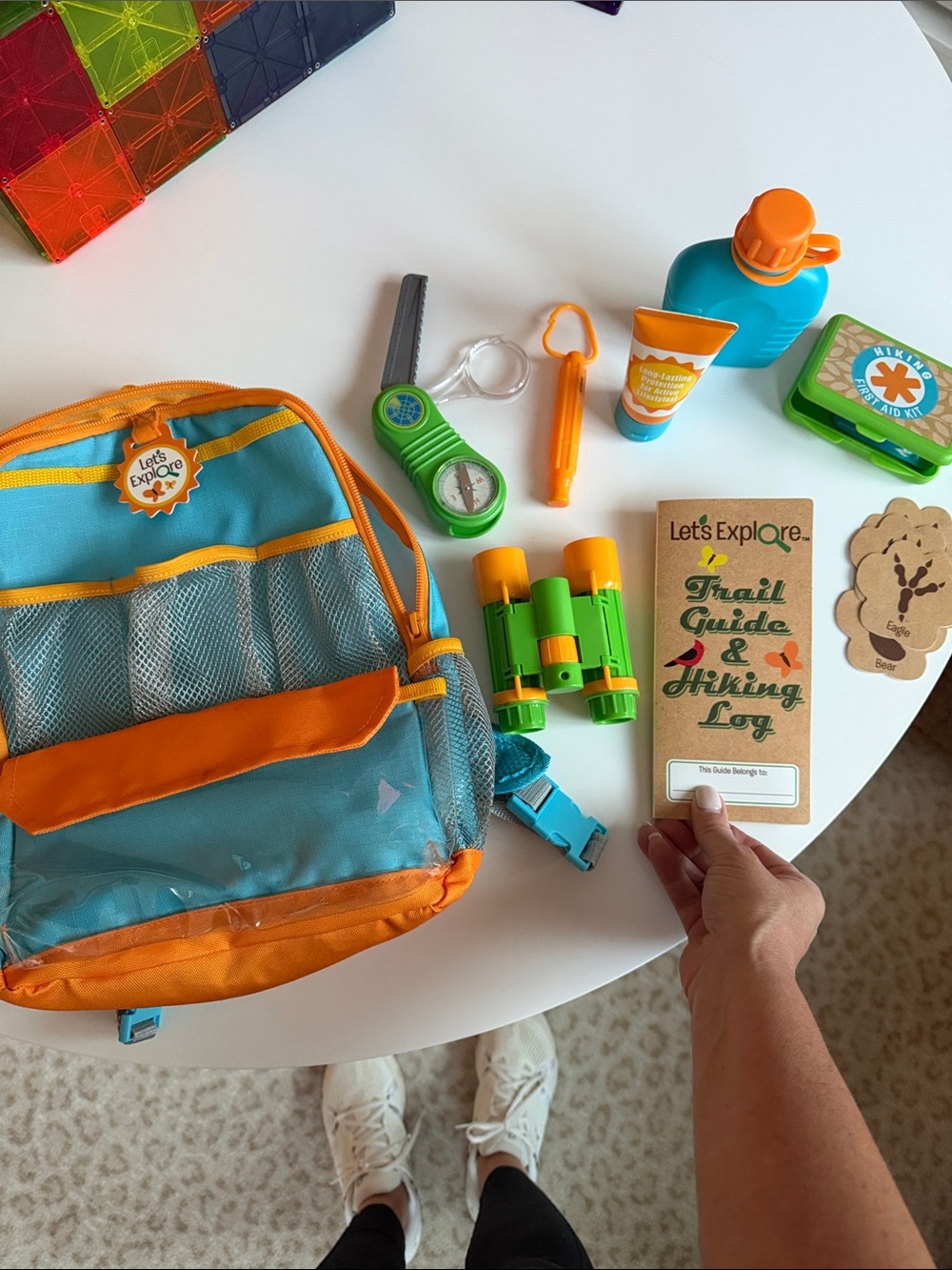 Melissa & Doug Let’s Explore Hiking Play Set backpack and accessories! GUC